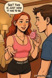 ai_generated bnwo chastity chastity_cage chastity_device couple cuckold femdom light-skinned_female nationplaylove pale_skinned_female white_girl