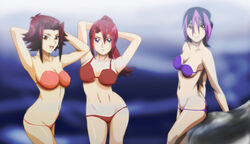 akiza_izinski ass bikini breasts droite_(yu-gi-oh!_zexal) female huge_breasts human izayoi_aki kari_tsukumo mr123goku123 posing spa tsukumo_akari yu-gi-oh! yu-gi-oh!_5d's yu-gi-oh!_zexal