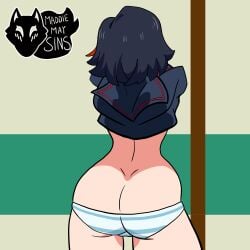 ass_focus from_behind kill_la_kill maddiemaysins matoi_ryuuko panties ryukoredraw solo solo_female