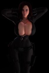 1girls 3d 3d_animation alternate_breast_size animated areola_slip areolae areolae_slip black_bodysuit black_widow_(marvel) bodysuit bouncing bouncing_breasts bouncing_hair breasts_bigger_than_head cleavage enormous_breasts female female_only front_view gigantic_breasts green_eyes hands_behind_head hips hourglass_figure huge_breasts human human_female human_solo jiggle jiggling_breasts longer_than_30_seconds looking_at_viewer marvel marvel_cinematic_universe marvel_comics natasha_romanoff open_bodysuit open_clothes red_hair shorter_than_one_minute skin_tight slim_waist small_waist solo solo_female thigh_pouch thigh_strap thighs thin_waist upper_body vaako vertical_video video virt-a-mate virtamate wasp_waist wide_hips