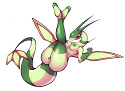 2024 anthro areola ass ayzcube big_breasts big_butt breasts female flygon generation_3_pokemon genitals green_body hi_res nintendo nipple_tape nude pasties pokemon pokemon_(species) pussy solo tape