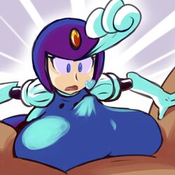 1:1 1boy 1girls android big_breasts blue_eyes breast_press breasts bulge capcom clothed clothed_sex clothes clothing dark-skinned_female dark_skin elbow_gloves erection eyelashes eyes female front_view fupoo gloves heart helmet huge_breasts human humanoid large_breasts machine male mechanical mega_man mega_man(classic) mermaid open_mouth oppai outercourse paizuri paizuri_under_clothes penis pov pov_male puffy_sleeves robot robot_girl robot_humanoid sex simple_background splash_woman spread_legs straight surprised tongue top_heavy voluptuous white_gloves wide_eyed