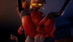 10_seconds 10s 2boys 3d 3d_(artwork) 4k absurd_res aluryva anal anal_sex animated anthro anthro_penetrating anus balls bedroom_eyes big_balls big_penis black_thighhighs blinking blue_body blue_fur bodily_fluids bottomless brown_hair clothed clothing demon edit erection eyewear freckled_face freckles furry furry_male genitals glans glasses green_eyes hair half-closed_eyes hellaverse horns humanoid hung_bottom imp interspecies lagomorph leporid long_ears long_hair looking_at_another looking_back looking_down looking_pleasured male male/male male_only male_penetrated male_penetrating male_penetrating_male mammal moan moaning moaning_in_pleasure mouth_closed moxxie_(helluva_boss) moxxie_(valorlynz) multicolored_body multicolored_fur mythology narrowed_eyes nipples nude nude_male open_mouth pecs penetration penetration_from_behind penile penile_penetration rabbit redvelvetstar reverse_suspended_congress scoped_(thescopedyoshi) short_playtime shorter_than_30_seconds softkazu sound sound_edit sound_warning spread_legs spreading tagme tail tail_around_penis tail_fetish tail_play teeth thighhighs third-party_edit thrusting thrusting_into_ass tongue tongue_out topwear valorlynz vein veiny_penis ventral_groove video voice_acted white_hair yellow_sclera