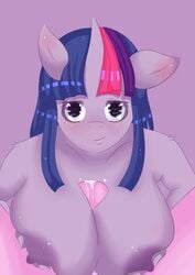 2014 anthro anthrofied breasts cbatie11 cum duo equine female friendship_is_magic furry horn horse large_breasts looking_at_viewer male mammal my_little_pony paizuri penis plain_background pony pov purple_background purple_fur purple_hair sex straight twilight_sparkle_(mlp) unicorn