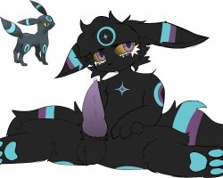 balls bodily_fluids eeveelution feral gay gay_male generation_2_pokemon genital_fluids genitals hi_res homosexual homosexual_male karmdraws kipanya_(karmdraws) male male/male male_only male_penetrating nintendo penis pokemon pokemon_(species) precum purple_penis reference_image spread_legs spreading umbreon