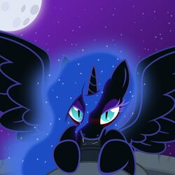 2014 20pixels dark_persona duo equine fellatio female friendship_is_magic horn horse looking_at_viewer male mammal my_little_pony nightmare_moon_(mlp) oral oral_sex pony princess_luna_(mlp) sex slit_pupils straight villain villainess wings