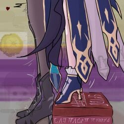 cerydra_(honkai:_star_rail) clothed clothes clothing dominant_female female female_focus female_only fucked_from_behind heels height_difference honkai:_star_rail honkai_(series) hoyoverse hysilens_(honkai:_star_rail) implied_penetration implied_sex implied_sex_from_between_legs larger_female lazeon29 shorter_female size_difference smaller_female submissive_female taller_female yuri