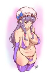 1futa balls balls_in_panties bikini body_blush breasts bulge chubby cleavage elbow_gloves erect_nipples flaccid futa_only futanari gloves hair_ribbon hat horny intersex large_breasts large_nipples latex long_gloves long_hair navel nbo nipple_bulge nipples panties panty_bulge patchouli_knowledge penis penis_in_panties penis_under_clothes pink_eyes purple_hair solo standing swimsuit thighhighs touhou