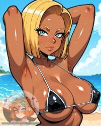android 18 from dragon ball by ai generated sluts