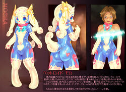 2boys anthro collar dressing fellatio female fur furry gay gender_transformation human lagomorph male male_only mammal mtf_transformation oral penis presenting rabbit rule_63 suit testicles tetetor-oort text transformation translation_request