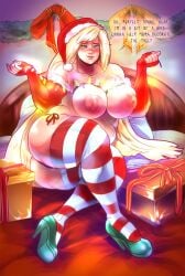 lusamine (pokemon) from christmas by vogol