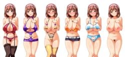 1girls beltskirt between_labia blue_eyes blush bodycon breasts censored cheating denim_skirt dress female_focus female_pubic_hair fishnets game_cg headband heart_cutout hinomoto_koharu hip_vent innie_pussy jean_skirt kedamono-tachi_no_sumu_ie_de large_breasts looking_at_viewer microskirt midriff montage netorare nipples nude oppai partially_visible_nipples partially_visible_vulva pasties pin-point plump prostitution pubic_hair pubic_hair_peek pussy_cleavage saliva shiny_clothes simple_background skin_tight skin_tight_dress skin_tight_outfit skindentation solo stockings sweat takeda_hiromitsu thong tight_clothes tight_clothing tight_dress tight_fit transparent_background variations