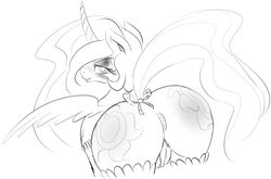 alicorn ass buttplug equine female friendship_is_magic horn horse looking_back mammal my_little_pony pony princess_celestia_(mlp) seii3 sex_toy solo wings zev