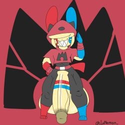 big_penis huge_cock lattemon lattemon_(character) minun penis plusle pokemon pokemon_(species) tagme team_magma