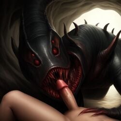 1boy abused_male ai_assisted ai_generated bad_end black_skin blowjob chitin cock_hungry demonic demonic_creature devouring_penis doomed doomed_penis erect_penis erection evil eyeless fangs feeding_on_penis fellatio fellatio_domination fellatio_frenzy fellatio_horror fellatio_reverse_rape female_demon feral_monster genital_danger_play glans grotesque hell hellish horror horror_fellatio hunting_penis imminent_fellatio imminent_oral imminent_penis_biting imminent_rape in_hell leech leech_swarm leeches male menacing monster_on_male multi_eye nightmare_creature nightmare_fuel nightmarish no_no_no_no nonconsenting_male nonhuman nooooo oral oral_sex penis penis_abuse penis_consumed penis_eater penis_in_danger penis_in_hell penis_in_mouth penis_predator pov predatory_fellatio preying_on_penis raped_male red_eyes reverse_forced_oral saliva scary teeth teratophilia terrifying unsettling unwanted_fellatio wetnightmare what where_is_your_god_now