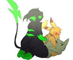 anal atoh_darkscythe eroborus furry furry_only gay group group_sex larvitar male nintendo no_humans pikachu pokemon pokemon_(species) raichu sex threesome video_games