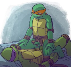 anal anal_sex anthro brothers donatello duo furry furry_only gay incest male michelangelo penetration penis reptile scalie sibling sneefee teenage_mutant_ninja_turtles turtle