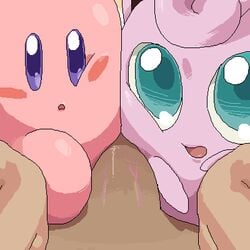 color colored game_freak human human_male interspecies jigglypuff kirby kirby_(series) nintendo pokemon pokemon_(species) pokemon_rgby pokephilia rule_34_(paheal) source_request tagme year_request