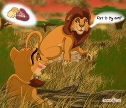 2008 blush cub disney erect_penis feline female feral feral_penetrated fur furry furry_only lion lioness lonewolf male mammal mufasa nala penis rape simba tears testicles the_lion_king young