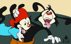 animaniacs animaniacs_(2020) brother_and_brother brothers fur gay incest male male/male male_only non-human oral wakko_warner warner_brothers yakko_warner yaoi