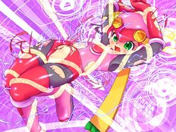 latex mega_man mega_man_battle_network mega_man_nt_warrior pussy roll.exe solo tearing_clothes tentacle thighhighs torn_clothes