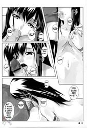 black_and_white comic dialogue fellatio futa_on_female futanari grabbing_own_breast monochrome os-tan penis shirota_dai speech_bubble tagme text windows_2000 windows_xp