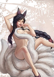 ahri from league of legends by qoiwrng