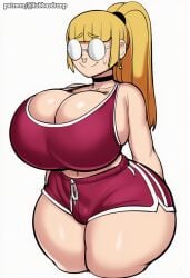 ai_generated ass big_ass big_breasts big_butt big_hips big_thighs blair_(lubbasdump) booty booty_shorts butt cleavage curvaceous curvaceous_body curvaceous_female curvaceous_figure curves curvy curvy_body curvy_female curvy_figure cute cute_face dumptruck_ass dumptruck_butt female female_only gigantic_ass gigantic_breasts gigantic_hips hips huge_ass huge_breasts large_ass large_breasts large_hips large_thighs lubbasdump massive_ass massive_breasts midriff patreon shorts tank_top thighs wide_hips