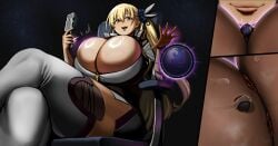alisa_reinford big_boobs big_breasts blonde-haired_female blonde_female blonde_hair blonde_hair_female breast_expansion breast_growth_(enlargement) breasts_bigger_than_head dgen dgenerate9 eiyuu_densetsu ero_nda female female_focus giant_female giantess giantess_growth growth knee_high_boots large_breasts light-skinned_female light_skin light_skin_female light_skinned_female long_hair macro macro_female planet_dwarfing planetary red_eyes scrunchie sen_no_kiseki sen_no_kiseki_(series) side_ponytail size_theft space stealing textless textless_version the_legend_of_heroes trails_of_(series) trails_of_cold_steel video_game_character video_game_franchise