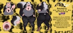 alternative_fashion chubby chubby_female female heavy_metal hidden_eyes large_ass large_breasts merlot_(wonderslug) milf model_sheet piercing wonderslug_(artist)