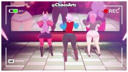 animated brawl_stars chaosarts_ clothed colette_(brawl_stars) dancing edited koikatsu mmd music nude pinku_pawlette sound tagme trixie_colette_(brawl_stars) video