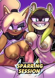 1boy 2025 2girls 2girls1boy absurd_res animal_humanoid anthro anthro_on_anthro areolae ass belly big_ass big_breasts big_thighs blonde_hair blue_eyes breasts brown_fur brown_nipples bust busty chest cock collar comic comic_cover commission commissioner_upload curvaceous curvy curvy_figure digital_drawing_(artwork) digital_media_(artwork) electricity erokuman04 eyelashes female female_anthro fox fox_boy green_fur green_hair hips huge_ass huge_breasts humanoid idw_comics idw_publishing kitsune large_ass large_breasts legs lightning male male_anthro mature mature_female mobian mobian_(species) mobian_fox mobian_tenrec mobian_wolf nipple_piercing nipples penis piercing ponytail red_penis sega sharp_teeth simple_background slim_waist sonic_(series) sonic_the_hedgehog_(comics) sonic_the_hedgehog_(idw) sonic_the_hedgehog_(series) surge_the_tenrec tenrec tenrec_ears tenrec_girl tenrec_humanoid thick thick_hips thick_legs thick_thighs thighs tummy unstable_the_hellfox veiny veiny_penis voluptuous waist whisper_the_wolf white_fur wide_hips wolf wolf_ears wolf_girl wolf_humanoid