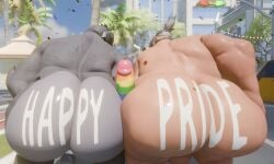 ass ass_focus big_ass big_butt bubble_ass bubble_butt butt chubby dat_ass dat_butt fat fat_ass fat_butt furry gay gorilla huge_ass huge_butt large_ass large_butt male male_only overwatch pride_month roadhog round_ass round_butt showing_ass take_your_pick thick_ass thick_butt winston_(overwatch)