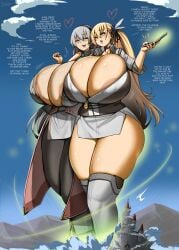 2025 2female 2girls alisa_reinford ao_no_kiseki areola_slip areolae areolae_peeking big_areola big_boobs big_breasts blonde-haired_female blonde_female blonde_hair blonde_hair_female breast_expansion breast_size_talk breasts_bigger_than_head breasts_squeezed_together castle city_sized date dgen dgenerate9 eiyuu_densetsu elie_macdowell ero_nda falcom female female_focus giant_female giantess giantess_growth grey_eyes heart_symbol huge_areolae lake large_areolae large_breasts light-skinned_female light_skin light_skin_female light_skinned_female long_hair macro macro_female red_eyes scrunchie sen_no_kiseki sen_no_kiseki_(series) side_ponytail silver_eyes silver_hair silver_hair_female the_legend_of_heroes trails_of_(series) trails_of_cold_steel waves yuri zero_no_kiseki