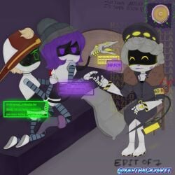 glitch_productions keptpack769 murder_drones n_(murder_drones) some_dude_who_loves_n_from_md tagme thad_(murder_drones) uzi_(murder_drones)