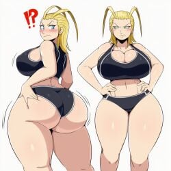 1girls ai_generated annoyed_expression big_ass big_breasts blonde_hair cleavage curvaceous curvy_female embarrassed eyes female female_only green_eyes hand_on_hip hourglass_figure huge_ass kingdom_hearts large_breasts larxene light-skinned_female light_skin long_hair multiple_angles pawg sports_bra square_enix thick thick_ass thick_thighs voluptuous voluptuous_female wide_hips