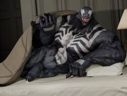 bara big_penis cock dick marvel marvel_rivals muscular muscular_male penis precum smokedaddy solo venom_(marvel) venom_(marvel_rivals)