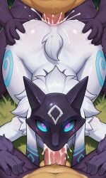 2boys anal_penetration anal_sex blowjob cum_in_ass cum_in_mouth cum_inside femboy furry kindred league_of_legends