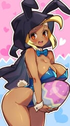 bunny_ears bunnysuit large_breasts leotard life_is_pi shantae sky_(shantae) tagme