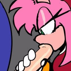 1boy 1girls 2d 2d_animation amy_rose animated anthro anthro_female anthro_male anthro_on_anthro anthro_only blowjob blue_fur dress duo erection eulipotyphlan fellatio female female_focus fur gif gloves green_eyes hairband hand_on_penis handjob hedgehog male male/female mammal offscreen_character offscreen_male oral oral_sex penis pink_fur red_dress red_hairband sega smokeyliq sonic_(series) sonic_the_hedgehog sonic_the_hedgehog_(series) tongue tongue_around_penis tongue_out tongue_out_blowjob