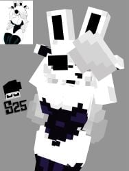 3d blockbench bunny_girl cube_459_(geometry_dash) femgram geometry_dash minecraft santiago_25