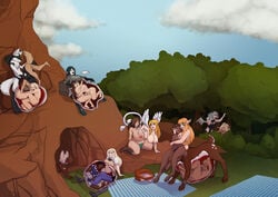 1futa 3boys 6+girls absurdres alternate_color areolae balls basket black_eyes black_hair blonde_hair blue_eyes blush breast_grab breasts brown_hair canine cave centaur cervid_taur chubby clothed cock_vore dark_skin deer_taur dickgirl elf erect erect_nipples erection feline female femdom femsub feral forest fur furry futadom futanari gay glasses green_hair grey_hair horns huge_breasts human intersex lesbian lucario male maledom malesub nipples nude orange_hair outdoors overweight overweight_futanari panties penis penis_vore plump pointy_ears pokemon pokemon_(species) purple_eyes red_eyes ronniefinn stomach succubus surprised tail taint taur topless vore voyeur wings yaoi yuri