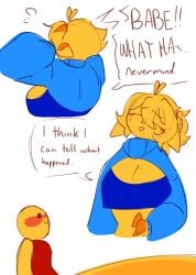 cleavage_window comic_page confused flustered_female kunislugs married_couple roblox