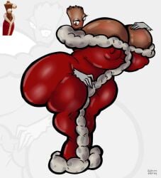 black_body chess_piece gizmo_horny_(artist) gooseworx hyper_breasts queenie_(the_amazing_digital_circus) the_amazing_digital_circus thick_ass thick_thighs