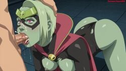 ai ai_art ai_generated azure993 blowjob breasts cum cum_in_mouth cum_inside cumming fellatio female female_focus girl invincible queen_lizard_(invincible) uncensored