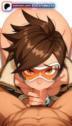 1boy 1girl 1girls 2026 2girls ai_generated artist_name ass blizzard_entertainment blowjob blowjob_face bomber_jacket brown_eyes brown_hair cock dick electroworld fellatio goggles hetero hi_res high_quality high_resolution highres jacket leather_jacket licking looking_at_viewer oral oral_sex orange_goggles overwatch patreon patreon_username penis pov spiked_hair stable_diffusion sucking tracer uncensored watermark
