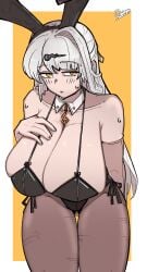 1girls 2020s 2026 2d 2d_(artwork) 2d_artwork 4_fingers 5_fingers armwear artist_logo artist_name big_boobs big_breasts big_thighs big_tits big_titties blush blush_lines blushing boobs breasts bunny_costume bunny_ear bunny_ears bunnysuit cleavage clothed clothed_female clothes cropped_legs curvy curvy_body curvy_female curvy_figure curvy_hips digital_drawing_(artwork) digital_media digital_media_(artwork) ears eyebrows eyelashes eyes eyes_open female female_focus female_only fingernails fingers girl hand_on_breast hips hoyoverse human human_female humanoid large_boobs large_breasts large_tits legwear light-skinned_female light_skin light_skin_female light_skinned long_hair long_hair_female looking_at_viewer mature mature_body mature_female mature_woman mihoyo mihoyo_technology_(shanghai)_co._ltd. nails necklace no_dialogue penamon revealing_clothes revealing_clothing revealing_outfit sexually_suggestive sexy sexy_body sexy_clothing sexy_female simple_background slim slim_female slim_girl stocking stockings sweat sweating text thick_thighs thigh_gap thighs tits video_game_character video_game_franchise watermark white_hair white_hair_female yellow_background yellow_eyes yixuan_(zenless_zone_zero) zenless_zone_zero