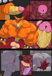 2026 bara comic crash_(series) crunch_bandicoot gay koala_kong male male_only muscular okrizo831 tagme tiny_tiger video_games yaoi