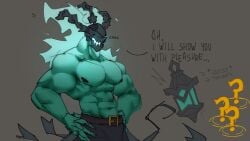 2xko abs bara exactlyexact gay league_of_legends male male_only monster muscular muscular_anthro muscular_male non-human non-human_body non-human_head non-human_only riot_games solo thresh