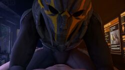 1boy 1girls 3d alien alien_girl animated looking_at_viewer mass_effect meklab pov sound tagme turian video